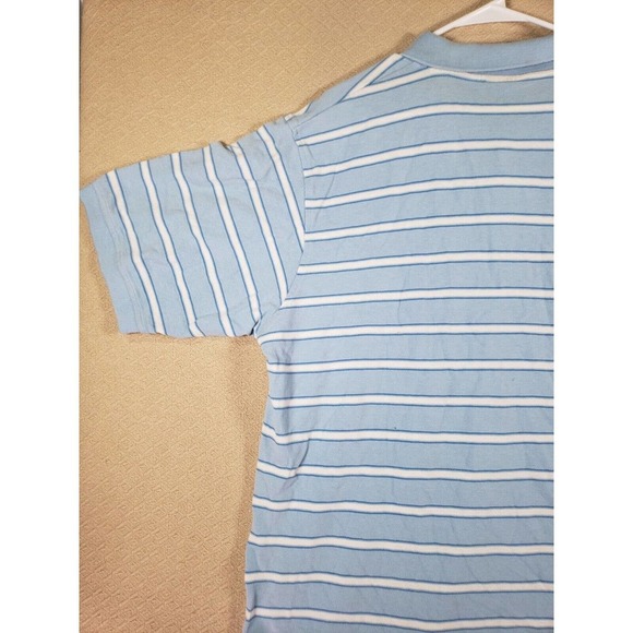 Southpole Shirt Mens 2XL XXL Polo Striped Collared Blue Cotton Button Pullover - Picture 9 of 12